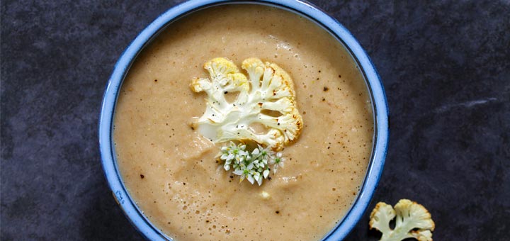 Creamy Vegan Cauliflower Soup