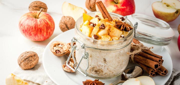 Maple Apple Overnight Oats