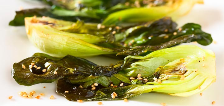 Sesame Garlic Baby Bok Choy