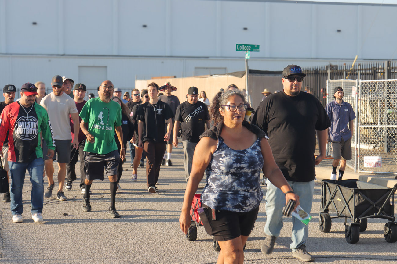 Crowd at the Monster Parking Lot Sale