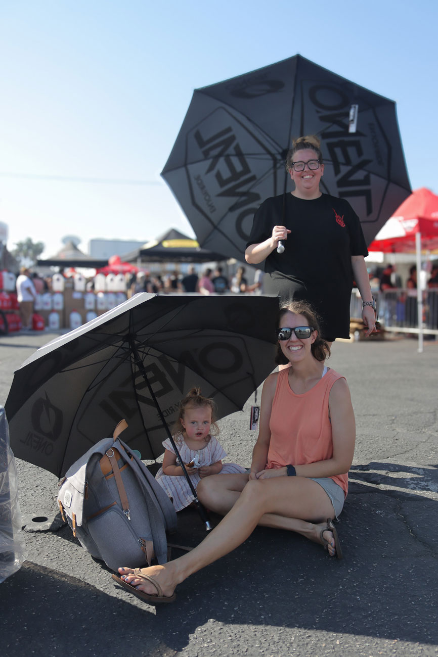 Shoppers making thier own shade