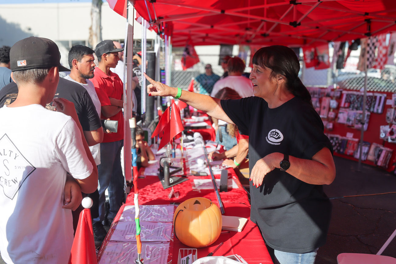 Plenty of customers found exactly what they needed at the Stiffy booth