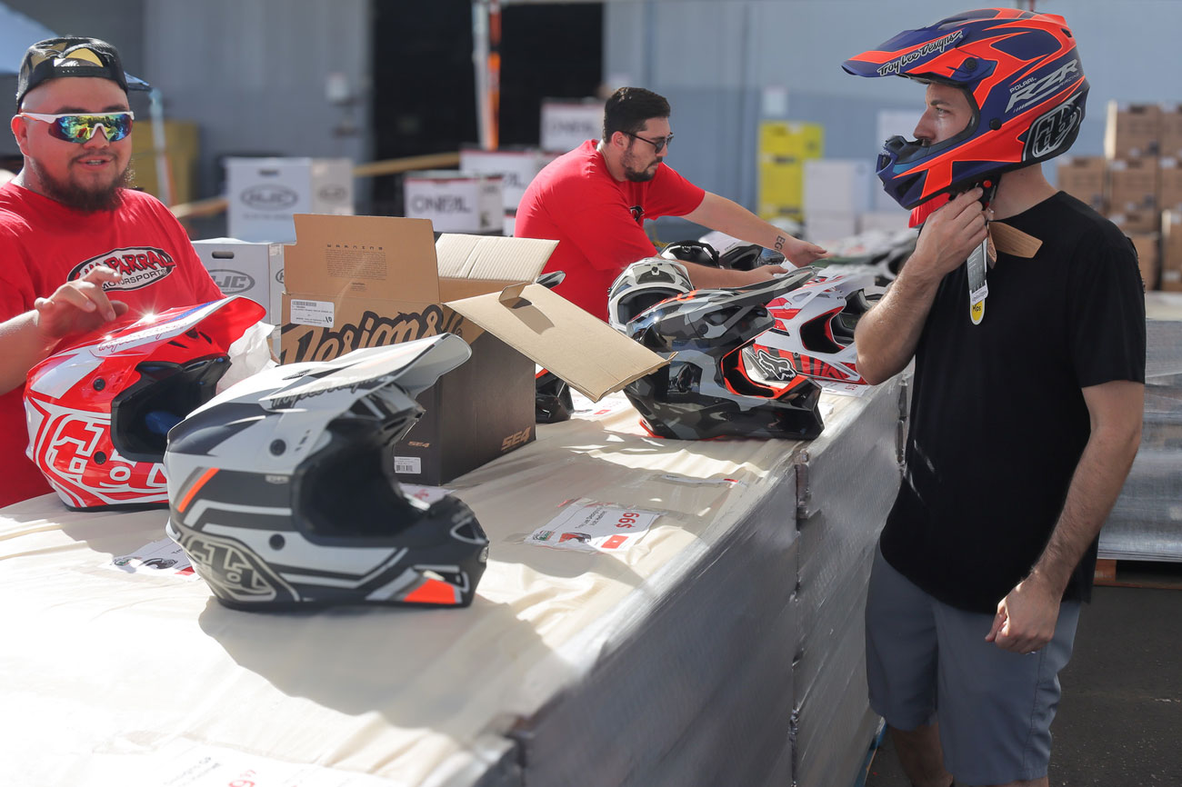 Chaparral had plenty of boots, goggles and helmets for those in need of new gear