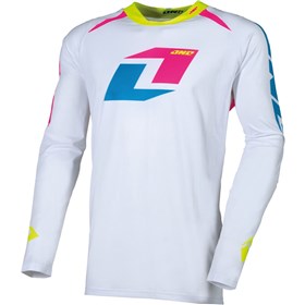 T-Shirt Femme One Industries Decline V Neck - Motocross - Taille M - Gris/bleu - Occasion Très Bon état