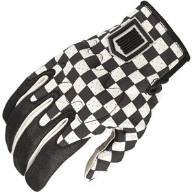 Icon Airform Slabtown Checker Vented Leather Gloves