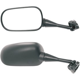 Parts Unlimited O.E.M-Style Replacement Mirror - 0640-0126 - Rectangle - Black - Left