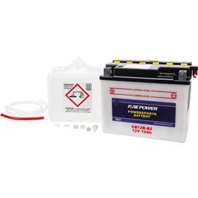 Fire Power CB12B-B2 12V Heavy Duty Battery With Acid Pack