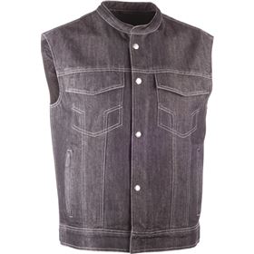 Highway 21 Iron Sights Club Collar Denim Vest