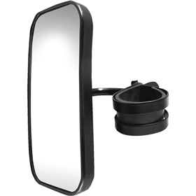 Parts Unlimited Universal Clamp-On UTV Mirror - Rectangle - Black