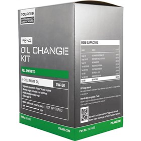 Polaris PS-4 5W50 Full Synthetic Oil Change Kit