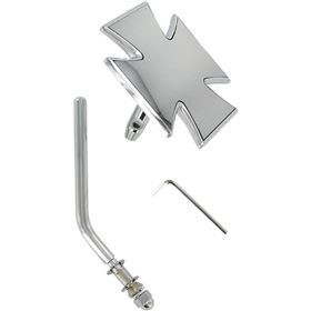 Drag Specialties Mirror - Side View - Maltese - Chrome - Round Stem - Each | 60-6009-SC4