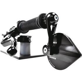 Driven Racing MONZA Bar End Mirror - Cat Eye - Black - Left/Right