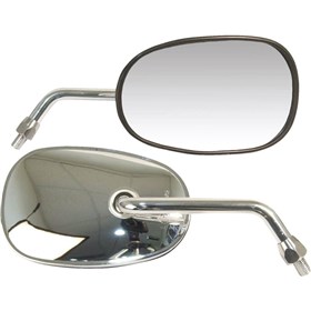 Emgo O.E.M-Style Replacement Mirror - 20-29721 - Rectangle - Chrome - Right