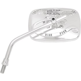 Emgo Ride Free Steel Mirror With 8