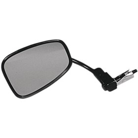 Emgo Universal Bar End Mirror - Rectangle - Black - Left/Right