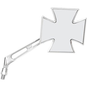 Emgo Maltese Cross Mirror - Cross - Chrome - Right