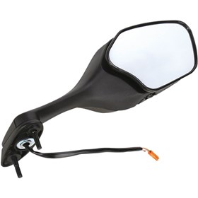 Emgo O.E.M-Style Replacement Mirror - 20-35261 - Polygon - Black - Right