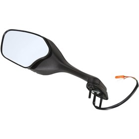 Emgo O.E.M-Style Replacement Mirror - 20-35262 - Polygon - Black - Left
