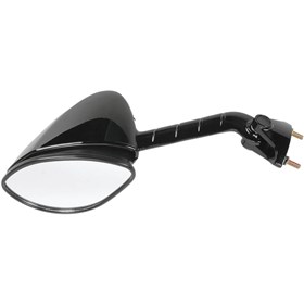 Emgo O.E.M-Style Replacement Mirror - 20-43042 - Cat Eye - Black - Left