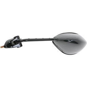 Emgo O.E.M-Style Replacement Mirror - 20-43044 - Rectangle - Carbon Fiber Look - Left