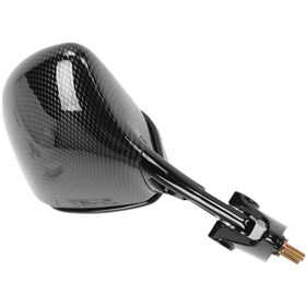 Emgo O.E.M-Style Replacement Mirror - 20-43053 - Rectangle - Carbon Fiber Look - Right