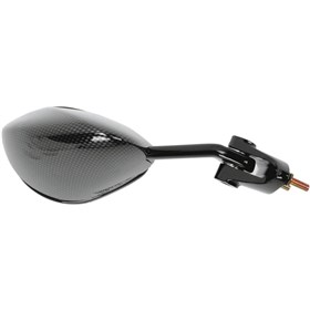 Emgo O.E.M-Style Replacement Mirror - 20-43063 - Rectangle - Carbon Fiber Look - Right