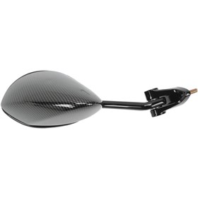 Emgo O.E.M-Style Replacement Mirror - 20-43064 - Rectangle - Carbon Fiber Look - Left