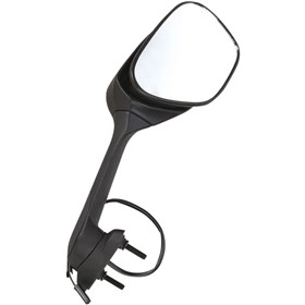Emgo O.E.M-Style Replacement Mirror - 20-55261 - Oval - Black - Right
