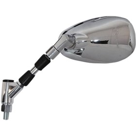 Emgo O.E.M-Style Replacement Mirror - 20-57932 - Oval - Chrome - Left