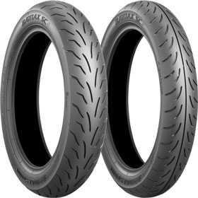 110/90-13, 140/70-13 Bridgestone Battlax SC Scooter Tires - Set Of 2 | 330-5267-12168