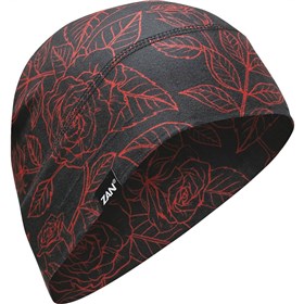 Zan Headgear Sportflex Red & Black Roses Beanie