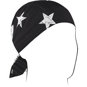 Zan Headgear Micro-Mesh Black & White Flag Flydanna