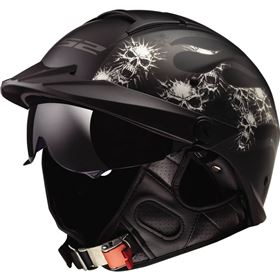 LS2 HH590 Rebellion Bones Half Helmet