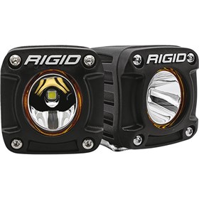 Rigid Industries Revolve L.E.D. Pod Lights With Amber Backlight - Pair