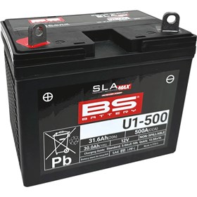 BS SLA MAX Factory-Activated AGM Maintenance-Free Battery - U1-500