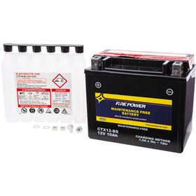 Fire Power CTX12-BS Sealed Maintenance Free Battery