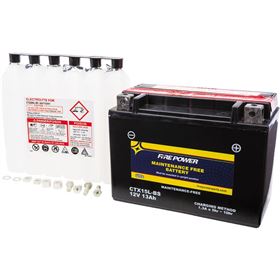 Fire Power CTX15L-BS Sealed Maintenance Free Battery