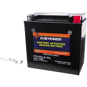 Fire Power CT16CL-B-FA Factory Activated Sealed Maintenance Free Battery