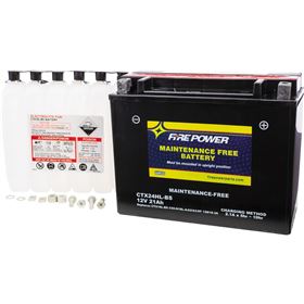 Fire Power CTX24HL-BS Sealed Maintenance Free Battery