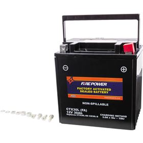 Fire Power CTX30L-FA Factory Activated Sealed Maintenance Free Battery