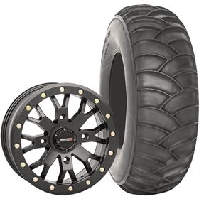 System 3 Off-Road 15x7, 4/156, 6+1 SB-4 Wheel And 32x10-15 SS360 Front Tire Kit