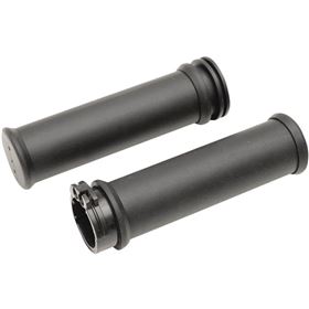 Drag Specialties Replacement OEM-Style Rubber Grips w/ Sleeve - Small Diameter | H17-0579