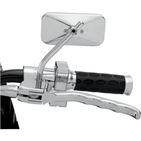Drag Specialties Mirror - Side View - Rectangle - Chrome - Each | 60-0011D-BC515