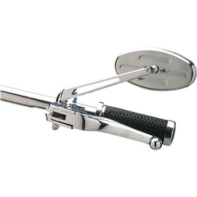 Drag Specialties Mirror - Stealth II - Side View - Oval - Chrome | 302152-BC3N-BX2
