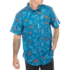 Fasthouse Tyler Bereman Island Hopper Hawaiian Button Up Shirt