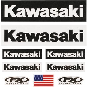 Factory Effex Kawasaki Jersey Iron-On Kit