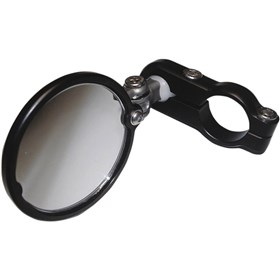 CRG Blindsight Lane Splitter Bar End Mirror - Round - Black - Left