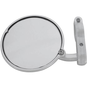 CRG Hindsight Bar End Mirror - Round - Silver - Left