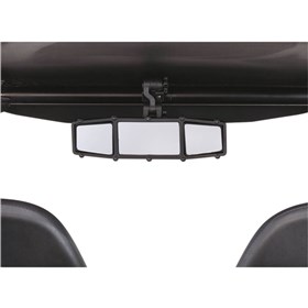 Moose Utility Elite Series UTV Clamp-On Rear View Mirror - 3-Panel - Black