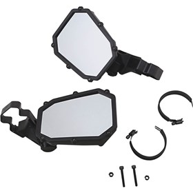 Moose Utility Elite Series Pro UTV Clamp-On Side Mirror - Octagon - Black - Pair